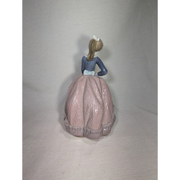 Lladro Spain Porcelain Figurine Evita 5212 Girl Umbrella Parasol Original Box - Picture 5 of 13